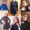 Аниме дзюдзюцу кайсен косплей костюм Кугисаки Нобара тату для девочек женское платье униформа полный комплект