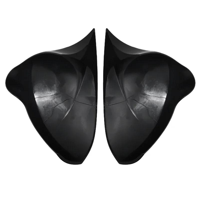 For Seat Leon MK2 1P Ibiza MK4 6J Exeo 3R ABS Carbon fiber Black Side Mirror Cover Rearview Caps Car Accessories T5-