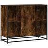 Sideboard Smoked Oak 92 x 35 x 76 cm Wood Based Material