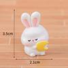8 шт. светящийся мини-кролик орнамент мультяшный кролик фигурка микро пейзаж автомобиль интерьер настольное украшение