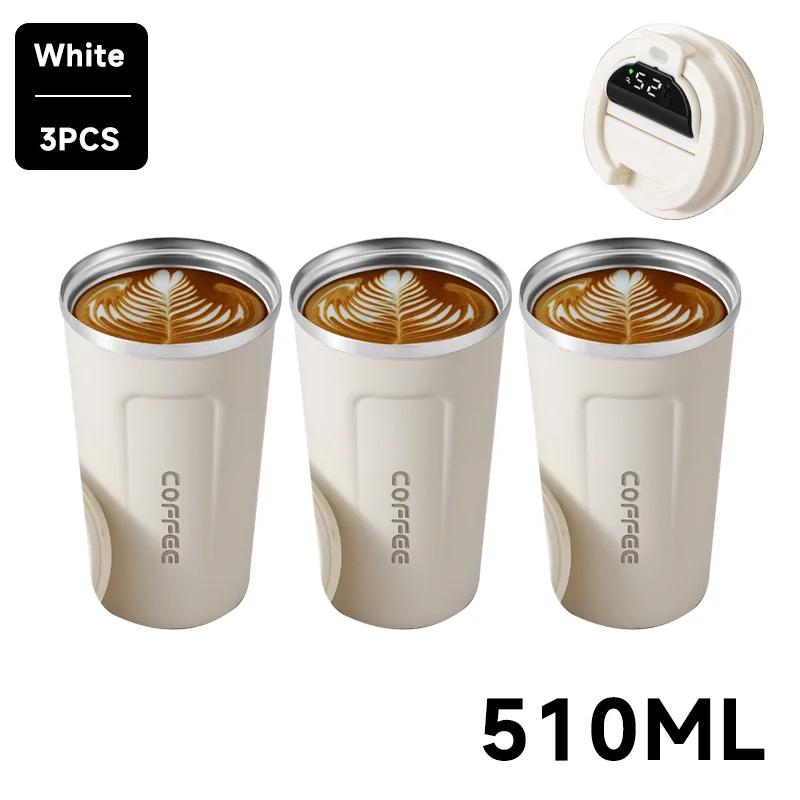 Термокружка для кофе в машину, термокружка для кофе, 380 мл, дорожная термокружка для чая, воды, кофе, двойная нержавеющая сталь