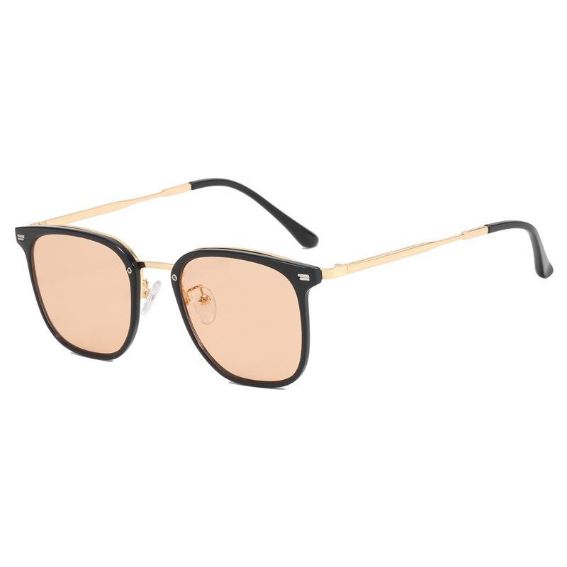Fashion Rivets Decoration Sunglasses Women Square Shape Anti-Glare Sun Glass For Men European American Style Female Sunglass