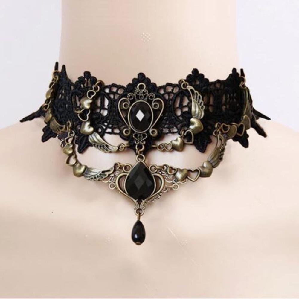 Sexy Clavicular Chain Lace Jewelry Accessories Fashion Lace Collar Gift