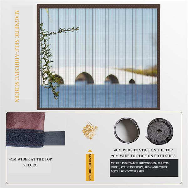 Магнитная оконная ширма от насекомых, оротективная сетка, занавеска из тюля, летняя самоклеящаяся оконная занавеска, сетка