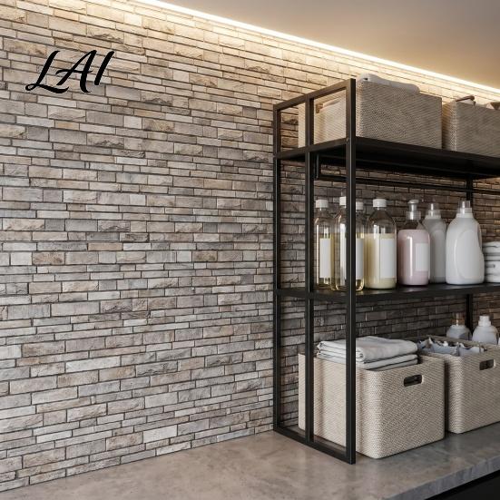 Waterproof Kitchen Backsplash Peel And Stick Backsplash 3D Brick Wall Panels Self Adhesive Bathroom Sticker Tile Faux Stone Wallpaper on