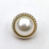10PCS Beautiful Shank Buttons Round Gold Color Pearlized Shank Buttons Woman's Blouse Coat Clothes Accessories