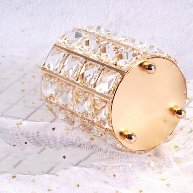 Скандинавский хрустальный держатель для ручек, коробка для хранения кистей для макияжа, кистей для ногтей, изысканное украшение для туалетного столика