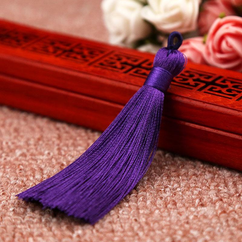 Creative Crafts 1PC/1Pair New Hot DIY 8cm Jewelry Accessories Bookmark High Quality 25 Colors Handmade Bohemia Long Silk Tassel for Earrings