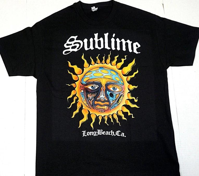 Sublime LBC Shirt, Ska Punk Graphic Tee, Men’s Black T-Shirt Unisex Size S - 4XL