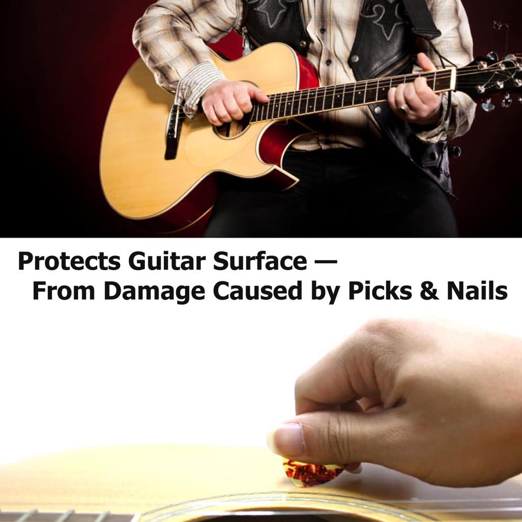 Healing Shield Style Type Clear Matte Premium Acoustic Guitar Pickguard