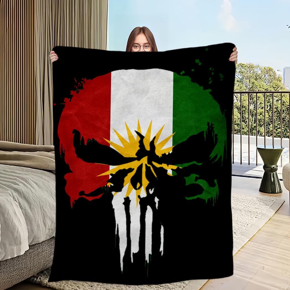 K-KurdistanS Printed Comfortable And Soft Sofa Living Room Bedroom Plush Blanket Suitable For Home Travel And Gifts