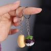 Mangosteen Mangosteen Model Pendant Simulation Food Keychain Simulation Potato Keychain  Couple