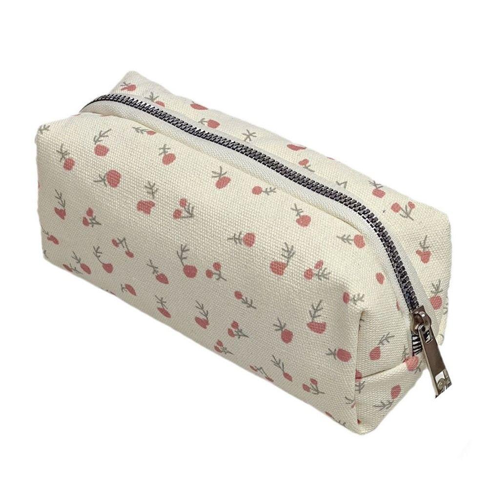 Fresh Style Floral Pencil Bag Small Flowers Pen Bag Pen Box Pencil Cases Makeup Bag