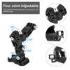 Motorcycle Helmet Chin Mount Kits for GoPro Hero 13 12 11 10 9 8 7 Black DJI Osmo Action 5 4 3 Insta360 Ace Pro with Mount Bases
