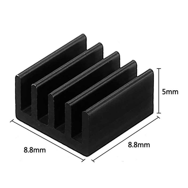 10pcs Aluminum Heat Sink Cooler Cooling Raspberry Pi Heatsink Kit for Computers Raspberry Pi Heatsink