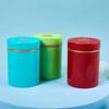 1Pc Mini Metal Tea Storage Box Tinplate Tea Can Small Travel Portable Container Jar Sugar Coffee Can Round Tea Caddy Organizer
