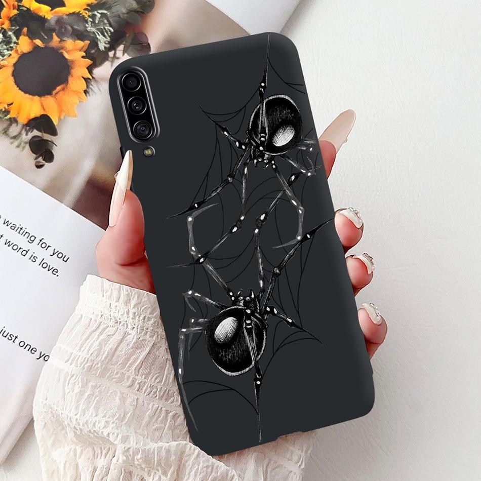 Чехол для телефона Samsung Galaxy A90 5G Чехол для Samsung A90 5G SM-A908B Элегантный Цветочный Кот Раскрашенный Черный Силиконовый Мягкий ТПУ Чехлы