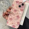 Розовый чехол для телефона с мелким цветочным узором для iPhone 17 Чехол iPhone 16 Pro Max 11 15 14 12 13 Pro Max 16e 7 8 Plus Силиконовый чехол