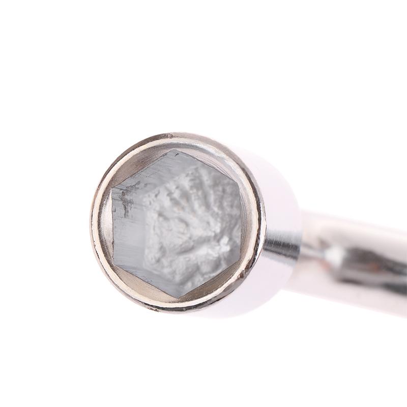 Ключ для крепления колес запасного колеса автомобиля - шестигранная головка типа L, 17/19/21 мм, инструмент для ремонта торцевой головки с прорезью, стандартный ключ для шин