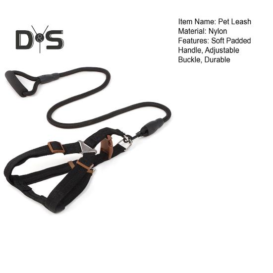 Шлейка для собак с поводком, жилет для дрессировки собак, поводок с мягкой ручкой, принадлежности для домашних животных для маленьких и средних собак и кошек