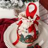 Christmas Velvet Gift Bag Santa Drawstring Bag Candy Apples Handle Bag Christmas Tree Hanging Decoration New Year Christmas Gift