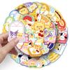 Декоративный набор наклеек Sanrio x Butter Bear - 50 листов для планировщиков и чемоданов