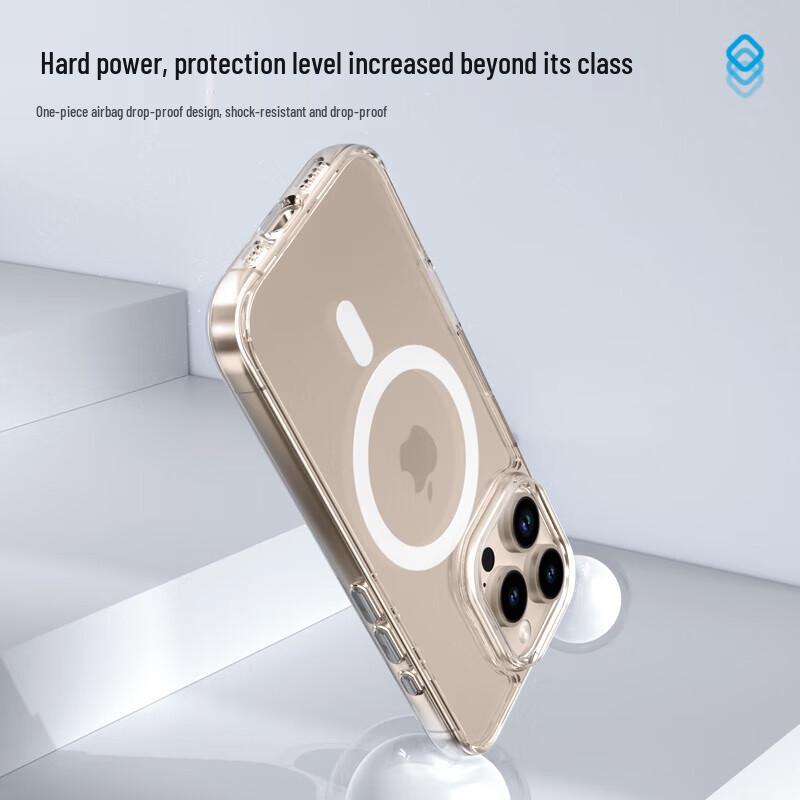 Мистер. Минималистичный прозрачный чехол Blue Ape Ice с MagSafe для iPhone 16 Pro Max