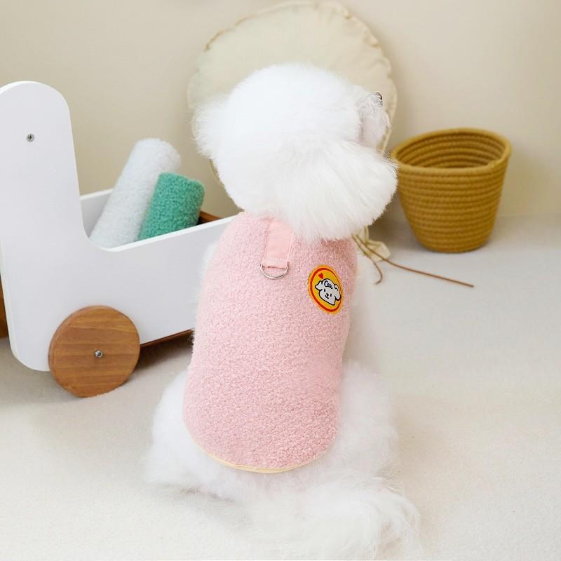 Флисовый жилет для собак, однотонная одежда для собак, осенне-зимнее теплое пальто для собак, куртка для щенков, костюмы для кошек, одежда для собак породы чихуахуа и бишон