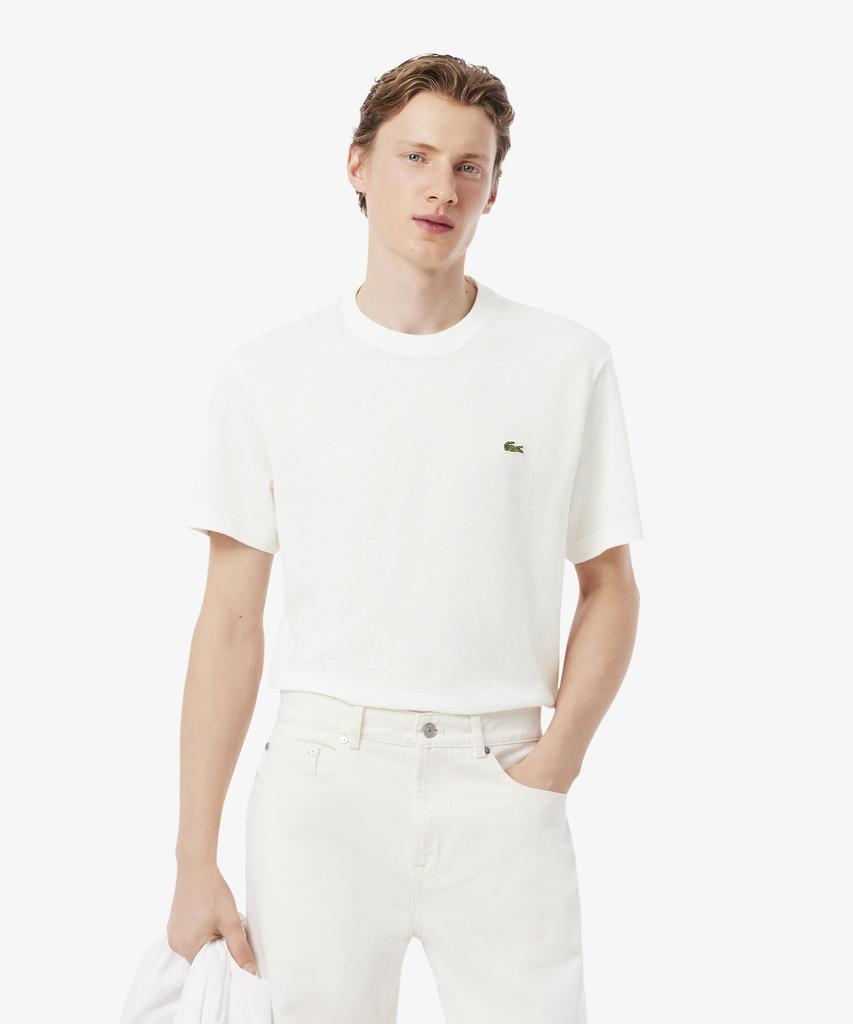 LACOSTE Мужская футболка с коротким рукавом из смесовой ткани со льном Th0629-56G 70V