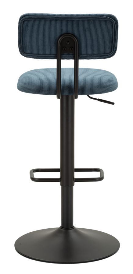 Bar Stool With Lift Light Navy Cm 41X47,5X85-106,5(Seat Cm 61-83) Set 2Pcs