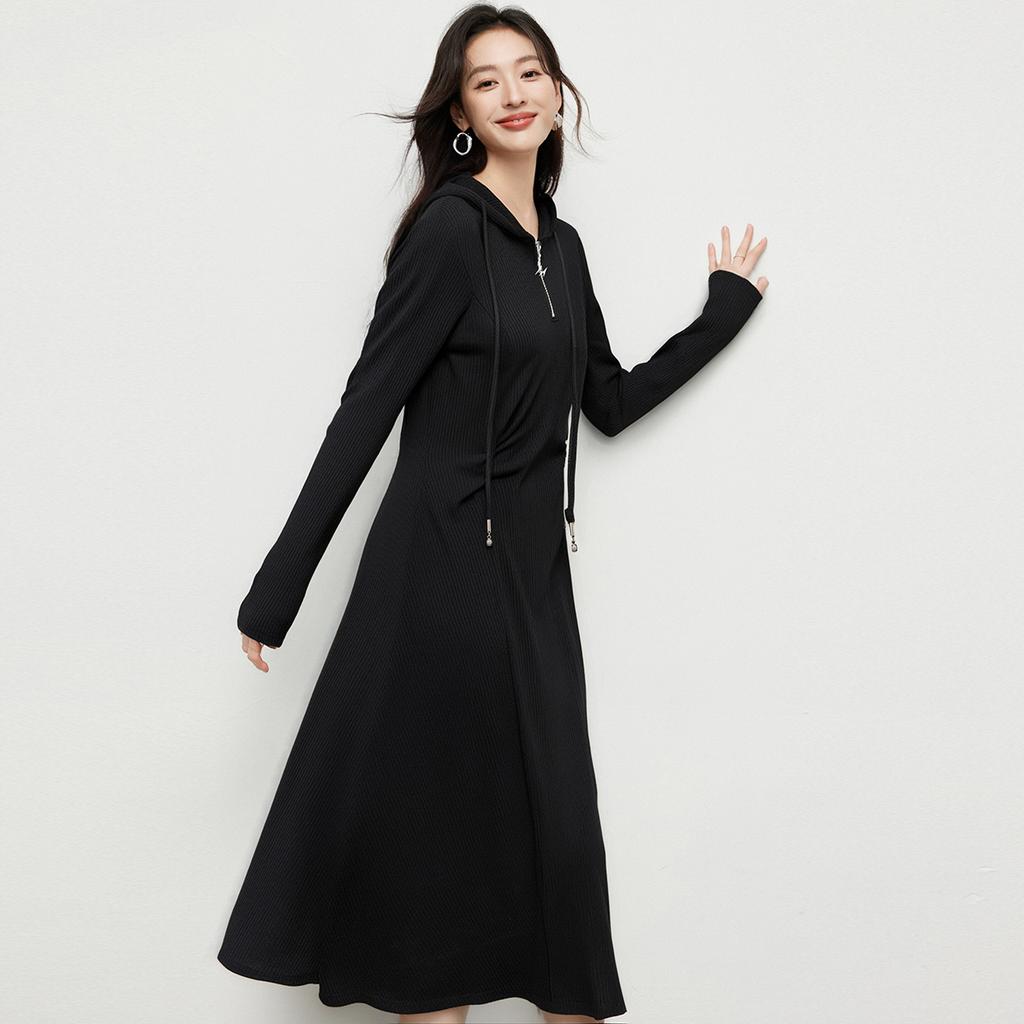 MIXMAX Casual Versatile Long-Sleeved Dress