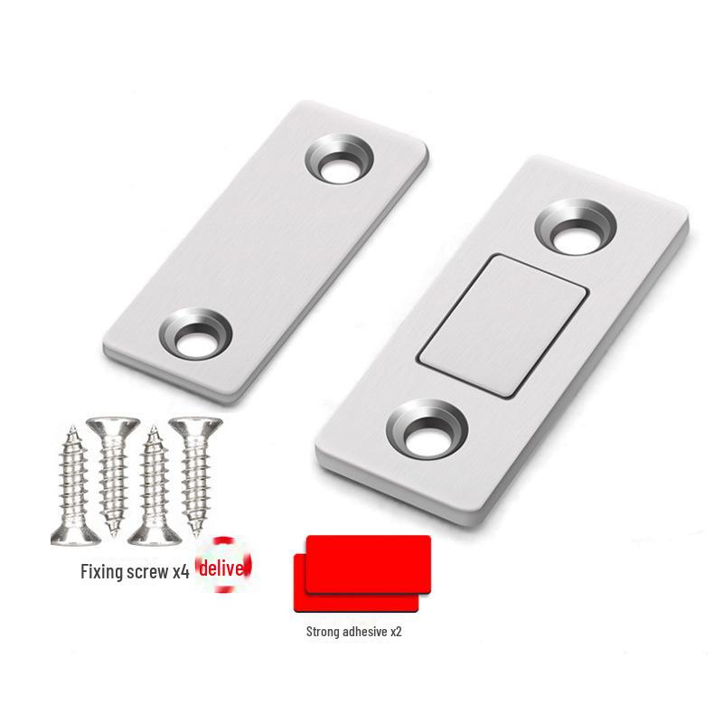 Невидимая магнитная защелка L-образной формы для дверцы шкафа на кухне и в гардеробе — не требуется пробивать отверстия