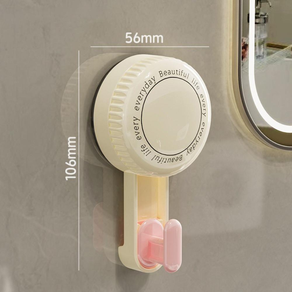 No Punching Wall Hook Universal Behind Door Hanger New Vacuum Suction Cup Hook  Bathroom