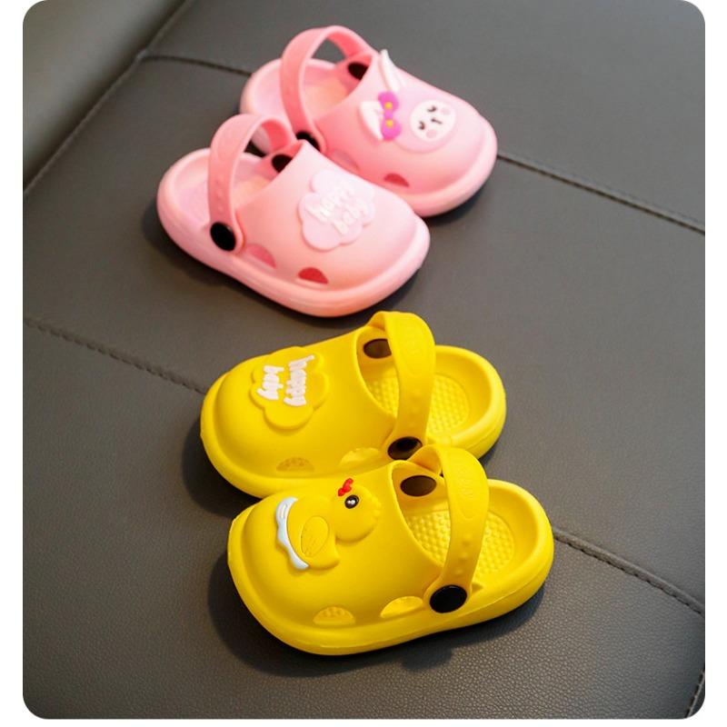 Children's Slippers Summer New Cute Cartoon Girl Baby Shoes Boys' Soft Sole Non Slip Home Bathroom Cool Slippers
