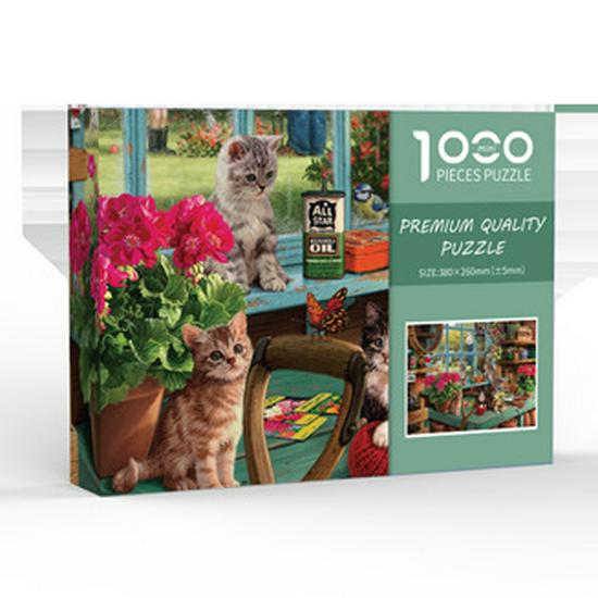 «Белая карточка Мини Пазл Большая волна Канагава 1000-элементный - Плотно прилегающие, без свободных элементов»