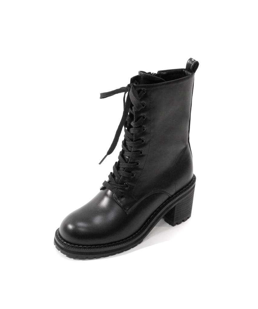 Ботильоны Shoehi Rita на шнуровке с каблуком-столбиком (2 цвета)_B1715