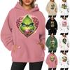 Women's Round Neck Long Sleeve Floral Print Top Hooded Sweatshirt