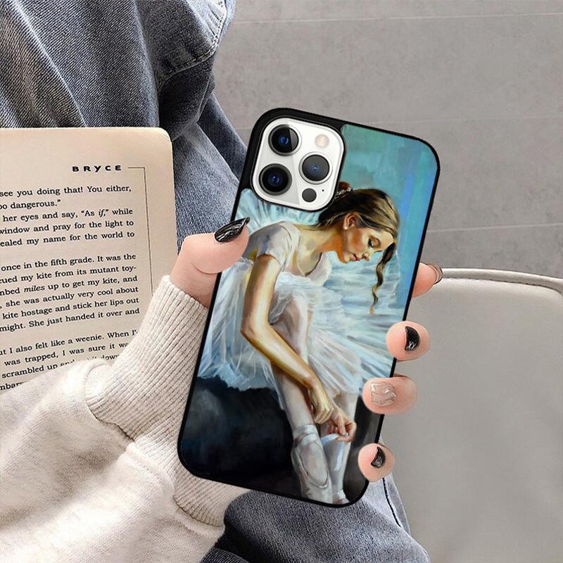 Чехол для телефона Балерина Танцовщица для iPhone 17 Air 16 15 14 plus 11 12 13 Pro Max coque Чехол