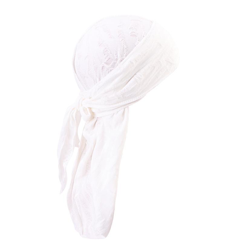 Мужской дураг в уличном пиратском стиле с эффектом потертости, дышащая повседневная бандана, уличная одежда, с двойным длинным хвостовым ремешком, пиратская шляпа