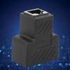 5 PCS 1 Into 2 Three Way RJ45 Ethernet Splitter Adapter Wire Extender  Internet Network Extension