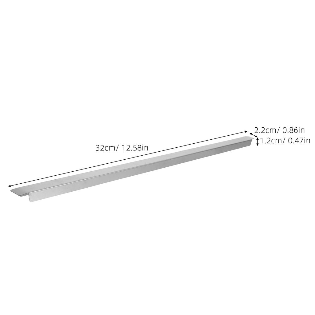 2Pcs Premium Stainless Steel Pan Divider Bars 7.09 Inch Robust Food Service Shelf Dividers Metal Divider Rods for Catering