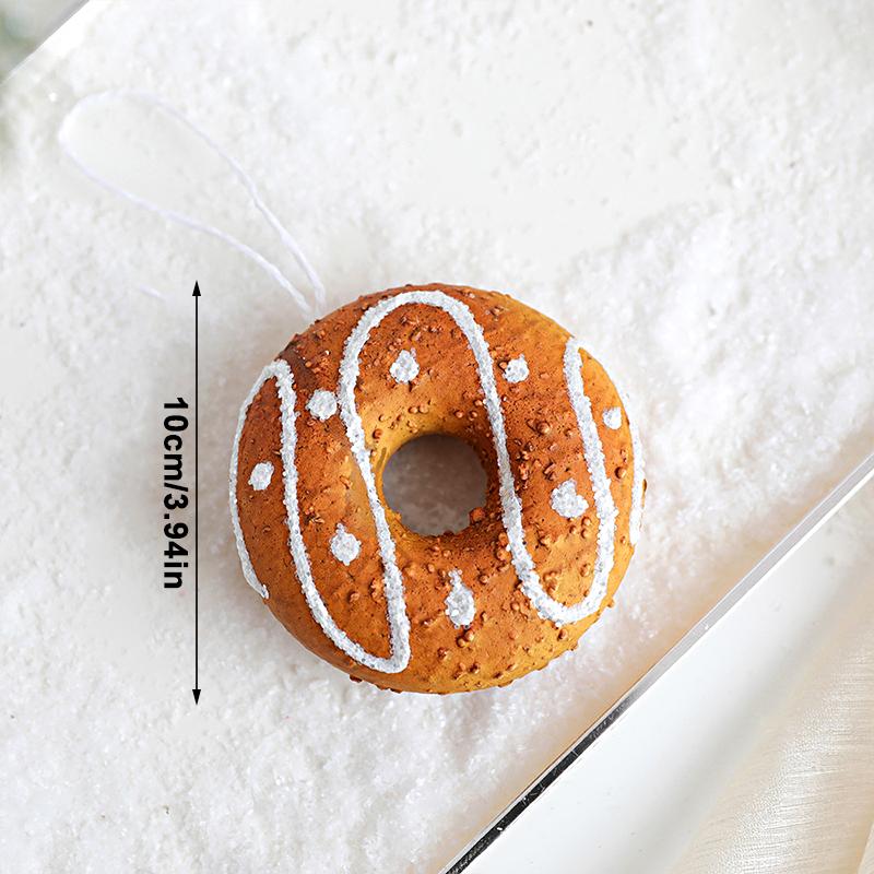 1 шт. Рождественская подвеска в виде печенья, бытовые предметы, снежный пончик, пенопластовый шар