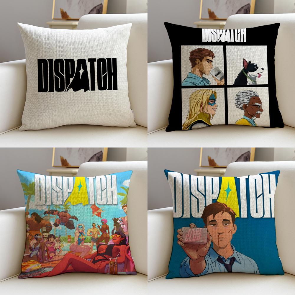 Rock DDispatchS Cushion Cover Breathable and skinfriendly linen pillowcase square removable and washable cushion