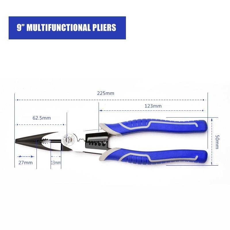 Резак для зачистки проводов, щипцы, многофункциональные плоскогубцы, клещи для зачистки кабеля, зажим 6 в 1, зажимной инструмент для электриков, ремонт, ручной инструмент