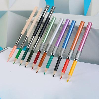 Товары для творчества Металлический цветной удлинитель для штанги Чехол для ручки ExtendedPencil Удлинитель для карандашей с двойным концом