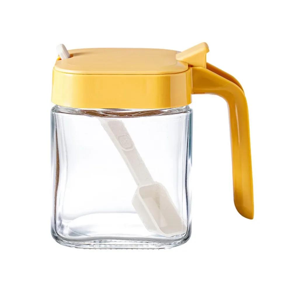 Household Moisture-proof Seasoning Combination Set Glass Pot Kitchen MSG Chicken Sealed Seasoning Box