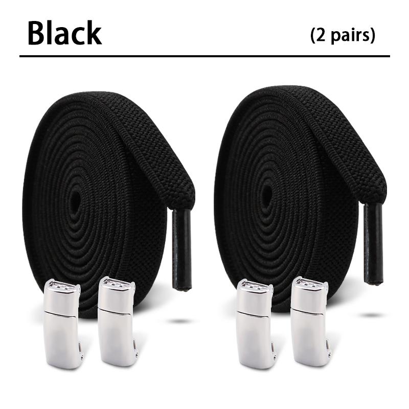 Магнитные шнурки без завязок Плоские эластичные шнурки Кроссовки Ботинки Без завязывания Шнурки Резинки для обуви Аксессуары 2 пары