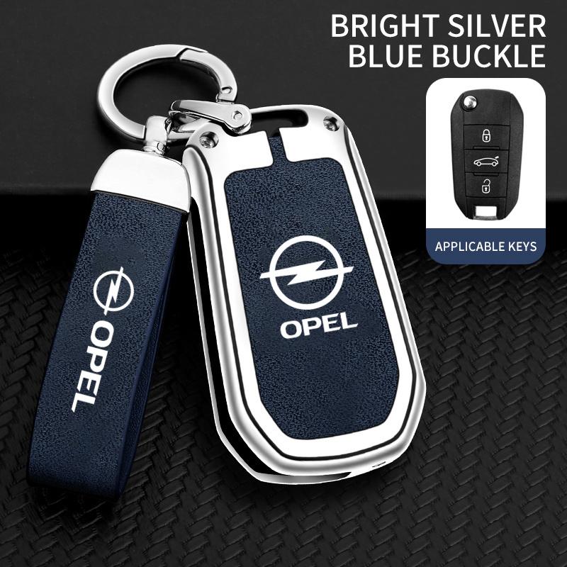 Car Key Case Bag For Opel Mokka Corsa Astra Combo Grandland Insignia 2024 2025 Protective Shell Case Cover Auto Accessories agz588