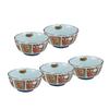 Yuuki Roman Small Bowls (5 Pieces), Miyabi, Old Imari Style, Gorgeous and Ornate [Arita Ware, Made In Japan]