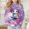 Tops Unisex Children's Cartoon Printed Cute Long Sleeved Soft Comfortable Top Men Women